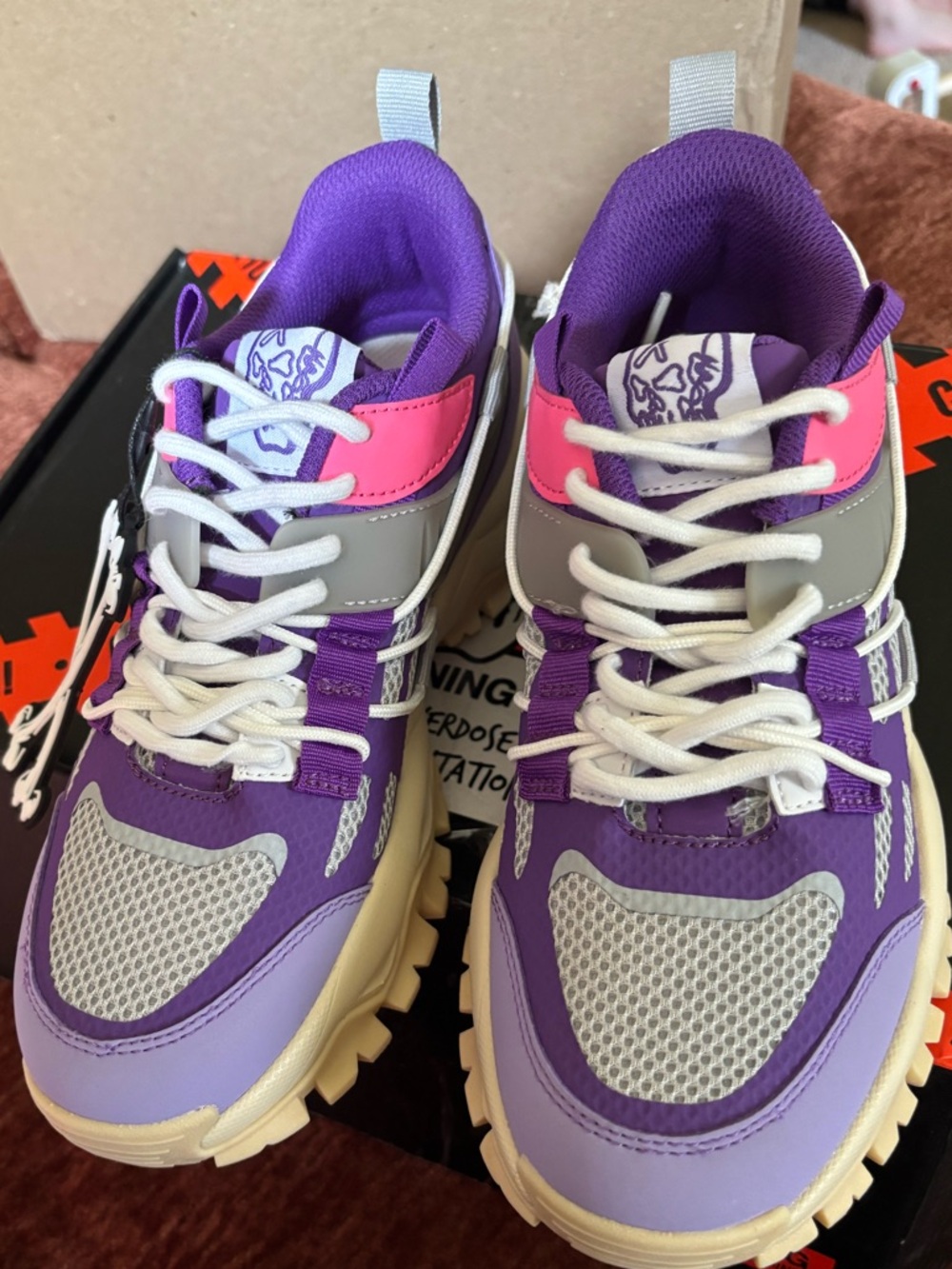 Women’s Purple & Pink Trail Runner Sneakers men’s 6 - women’s 7